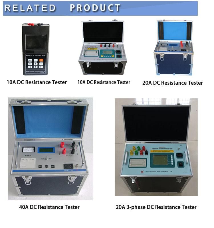 Hm5002 10A Transformer Winding Resistance Test Set Electronic Test Equipment