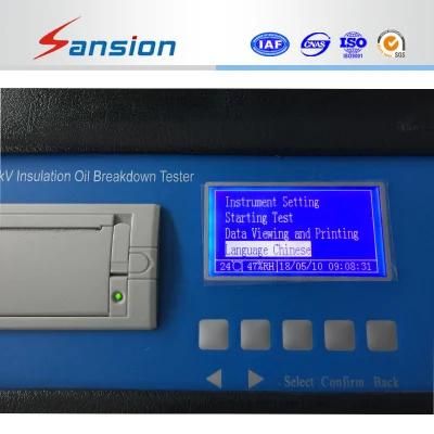 IEC156 Insulating Oil Break Down Voltage Tester Portable Transformer Oil Bdv Tester