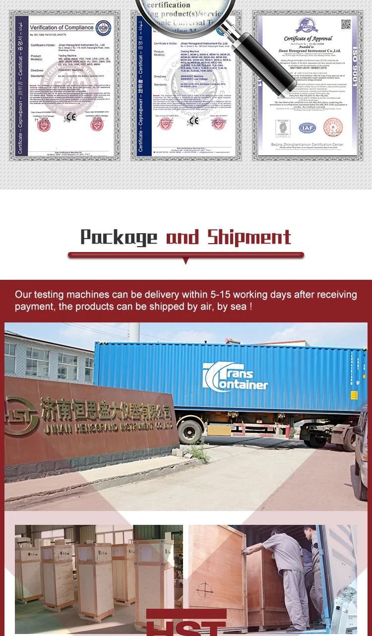 Hydraulic/Electronic Wire Rope Sling Mesh Cable Tensile Strength Tester