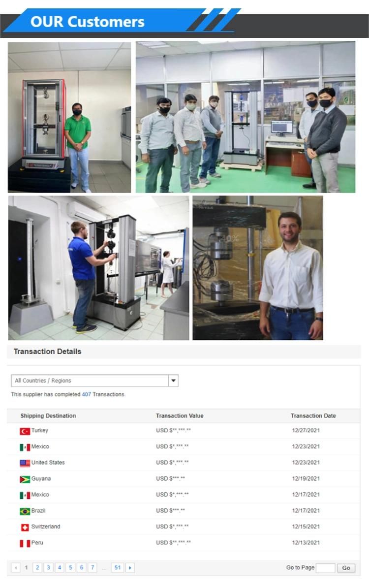 500kn Computer Electronic Tensile Test Machine with High Precision