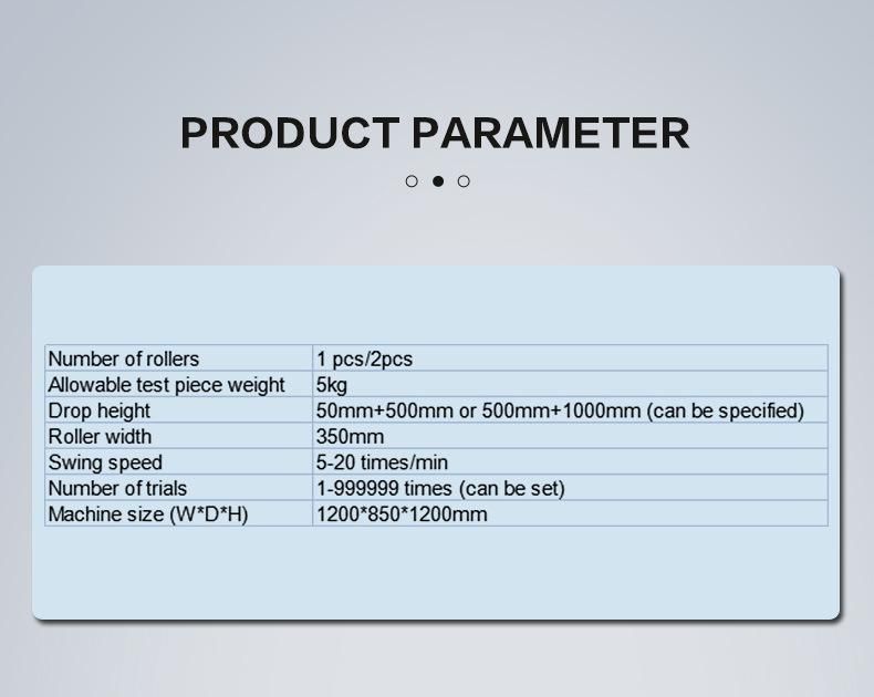 Arbitrary Continuous Tumbling Barrel Drop Testing Machine