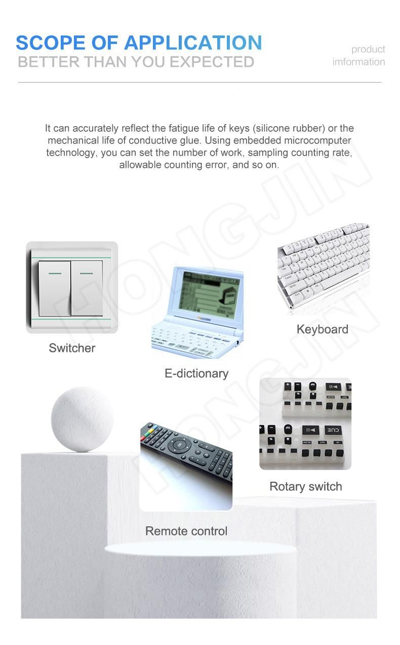 Hj-3 Switch Keypad Life Tester/Automatic Multi-Position Keyboard Keypad Life Machine/Button Life Testing Machine