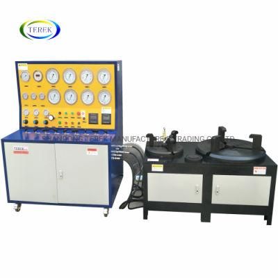 Terek 1bar-500 Bar Range Pneumatic Liquid and Air Booster Pump Pressure Test Bench for Safety Relief Valve