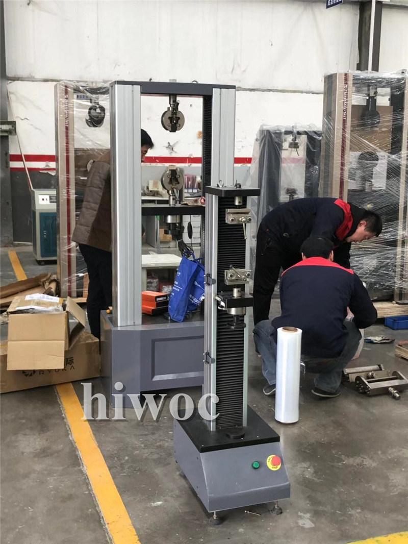 Electronic Universal Testing Machine 5000n Single Column (rubber test) /Electronic Universal Rubber Plastic Material Tensile Testing Machine