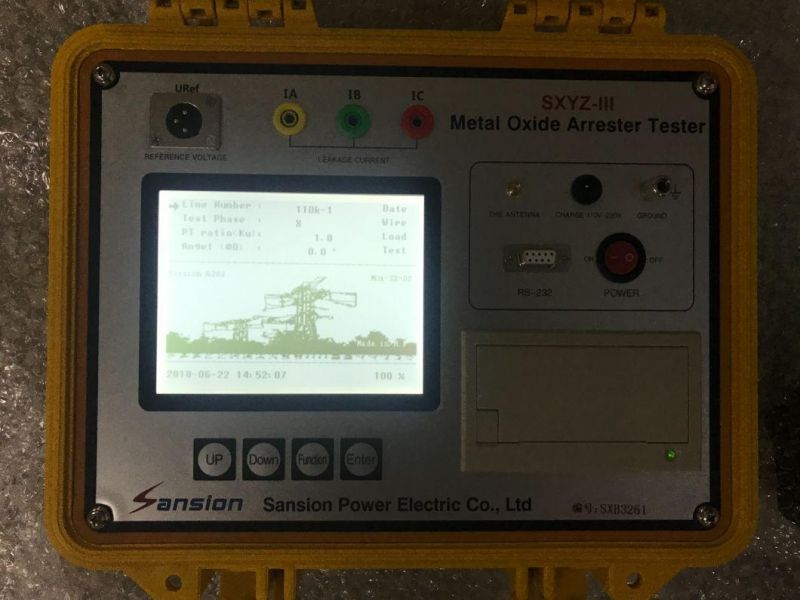 Color LCD Screen Portable Moa Lightning Arrester Tester/Zinc-Oxide Arrester Leakage Current Tester