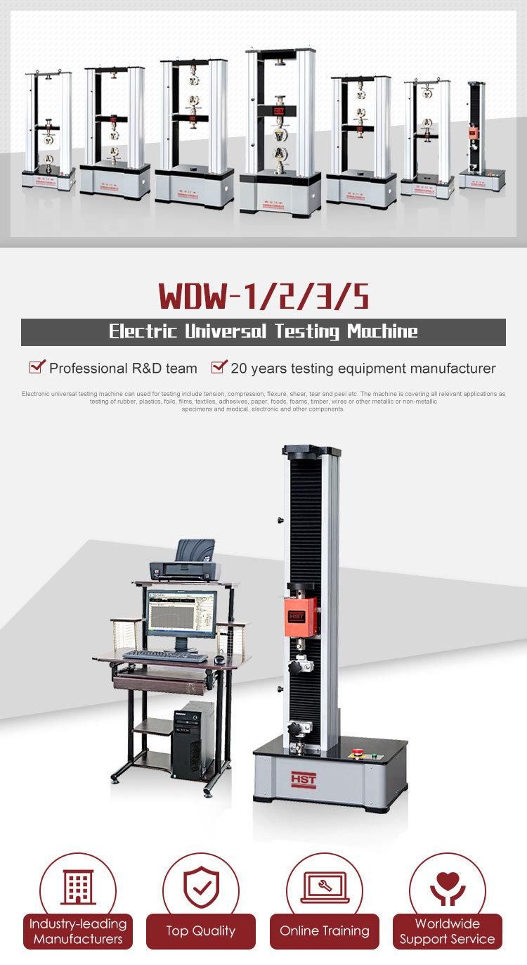 Electronic Lab Equipments Wdw-5kn Single Column Rubber Tensile Shear Testers