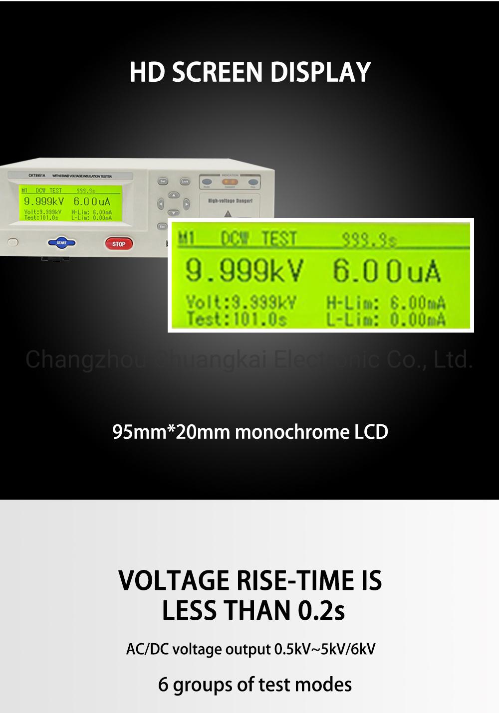 Ckt9910 Withstanding Voltage Measuring Instrument Hipot Tester Ckt9912 Ckt9922 Ckt9950A Ckt9951A