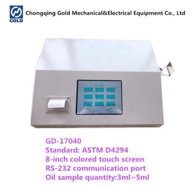 Sulfur Content in Crude Oil Analyzer ASTM D4294