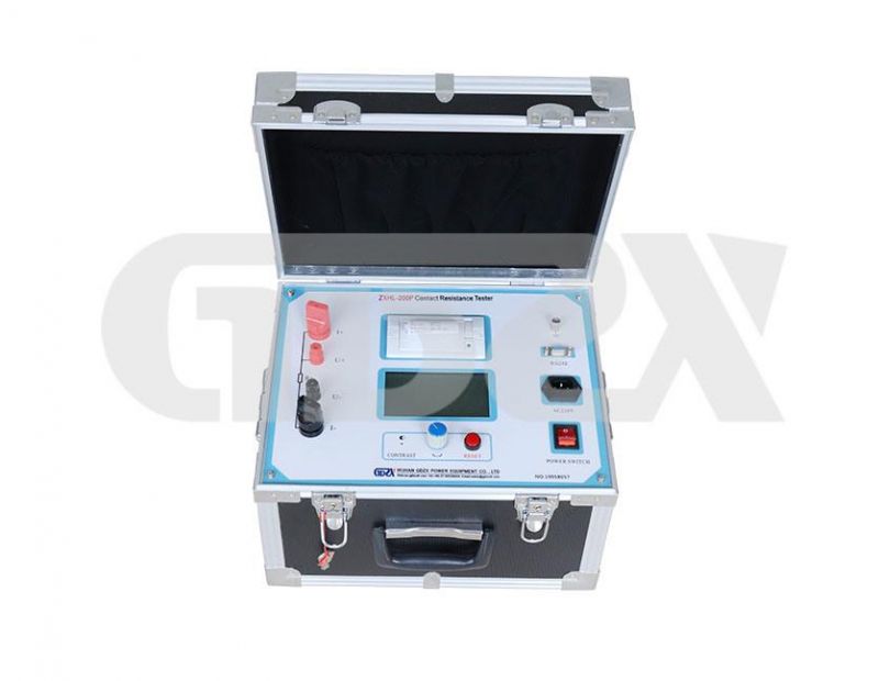 China Manufacturer Portable Color LCD display Built in Micro Printer 200A Circuit Beaker Contact Resistance Meter Loop Resistance micro ohm Tester