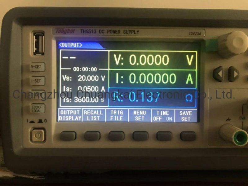 Th6513 Single Channel Linear Programmable DC Power Supply 72V/3A/216W