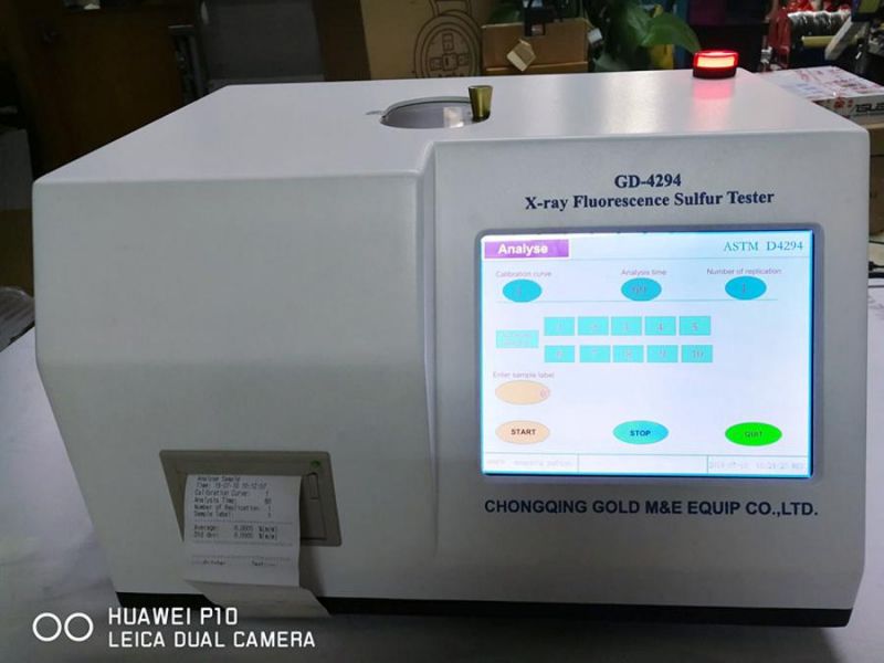 ASTM D4294 Sulfur Content Tester in Crude Oil with Large Touch Screen