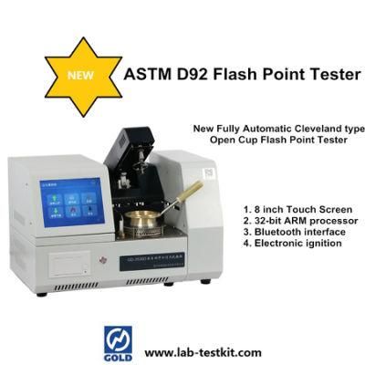 Fully Automatic Flash &amp; Fire Point Tester ASTM D92 Cleveland Open Cup