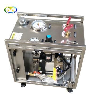 Pneumatic Liquid Booster Pump Hydraulic Test Pump 5-4000 Bar Hydro Pressure Testing Bench