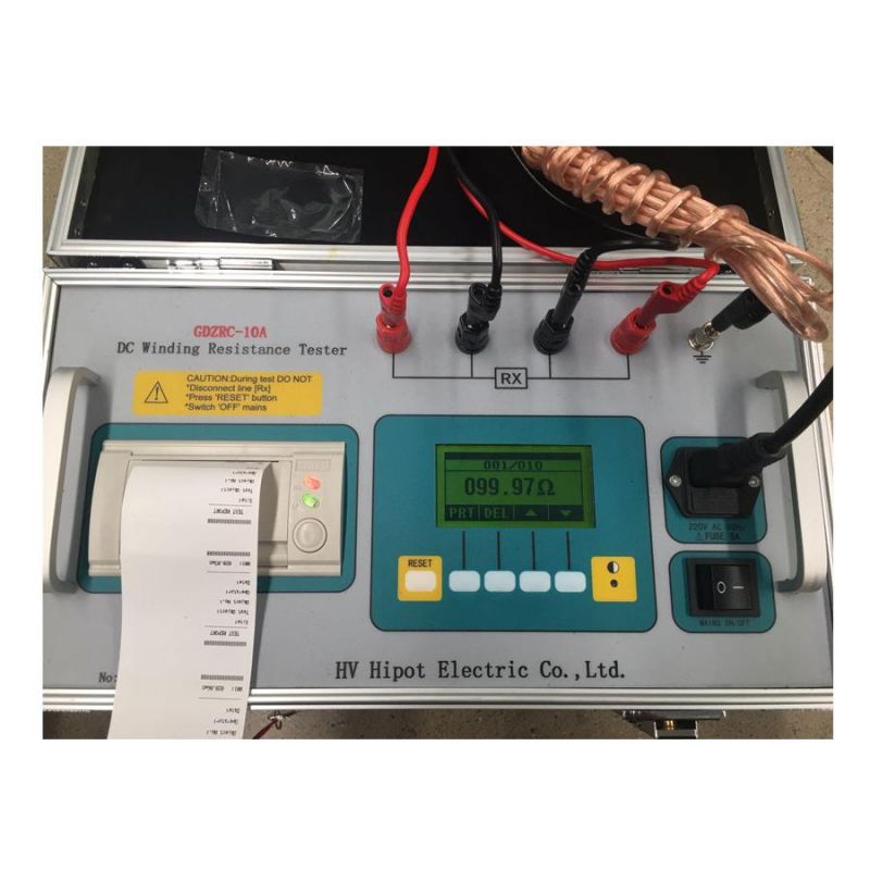 GDZRC-10A Multi-function Transformer DC Winding Resistance Tester with printer