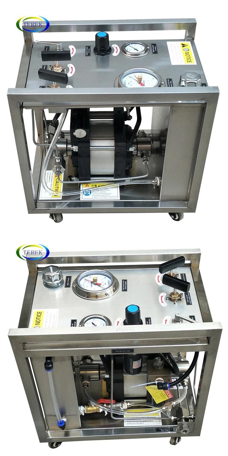 Terek Max 400 MPa Portable Air Driven Hydraulic Pump Test Stand Hydrotest Equipment