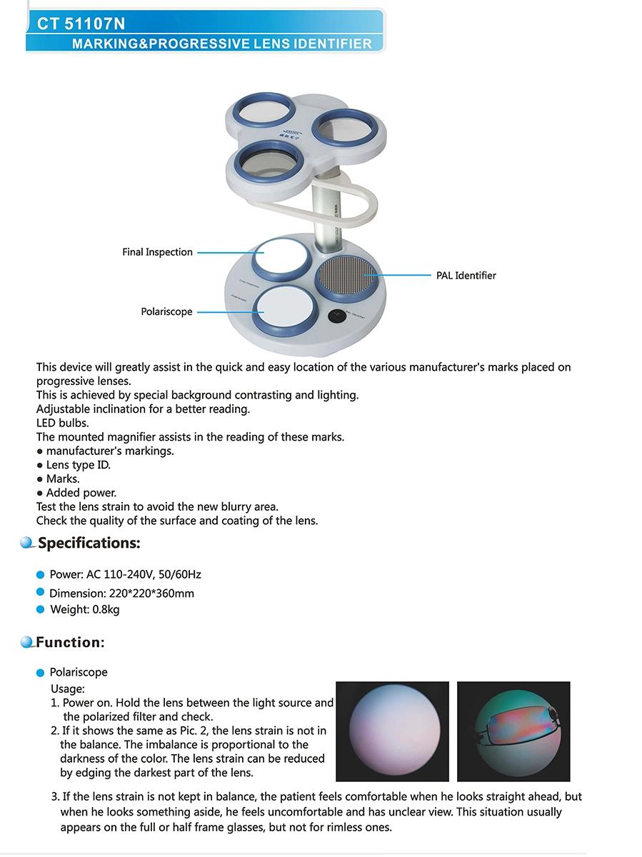 CT51107n Marking Progressive Lens Identifier