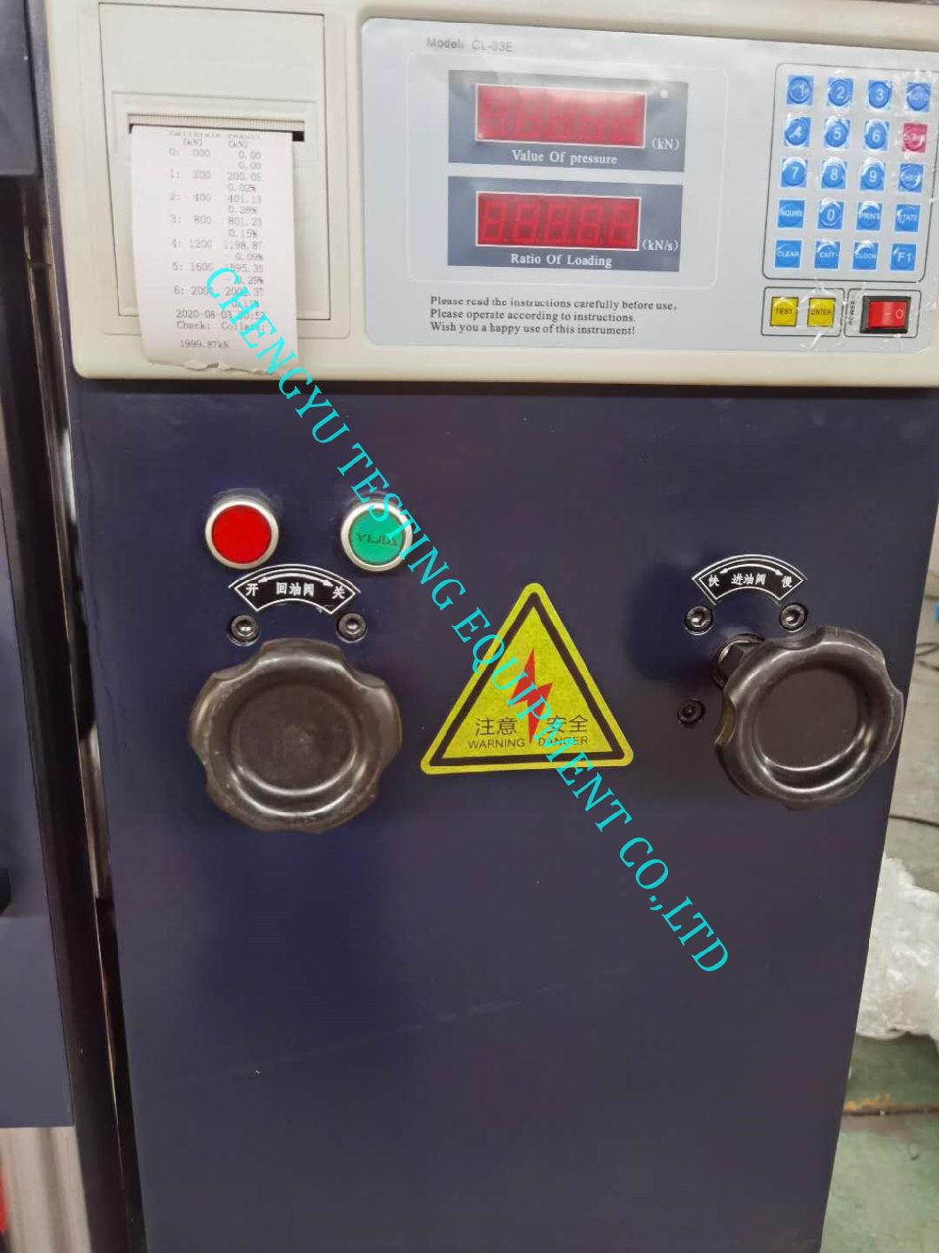 Yes-1000kn Digital Concrete Compression Testing Machine Test Equipment