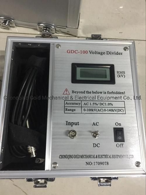 Portable High Precision High Voltage Capacitive Voltage Divider AC DC Impulse Capacitive Voltage Divider