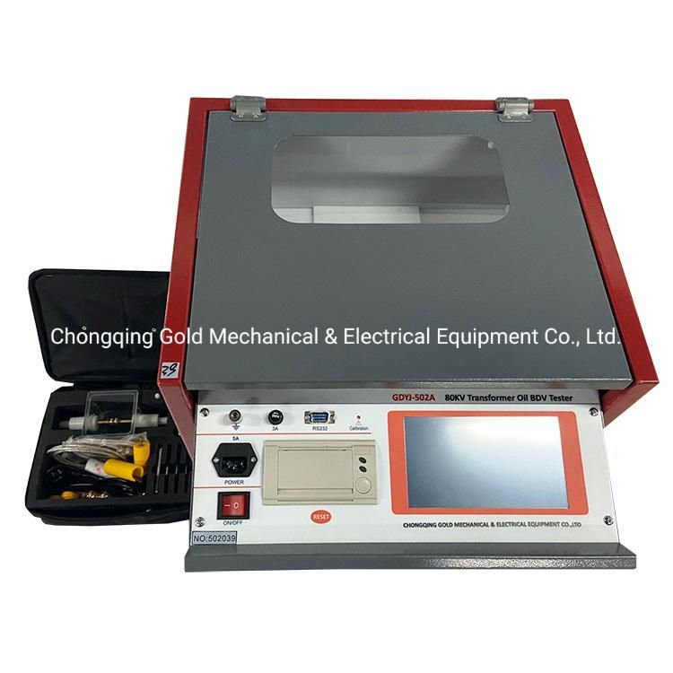 80kv Insulating Oil Tester Dielectric Strength Test Machine Transformer Oil Breakdown Voltage Bdv Tester