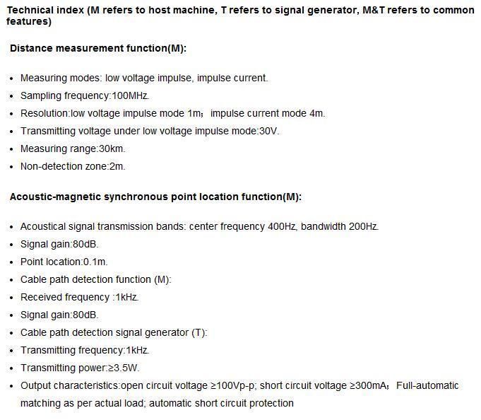 Multi-function Cable Fault Locating Tester Route Detector