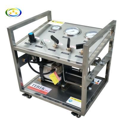 High Pressure Nitrogen/Oxygen/CO2 Gas Pump Pressure Control Bench