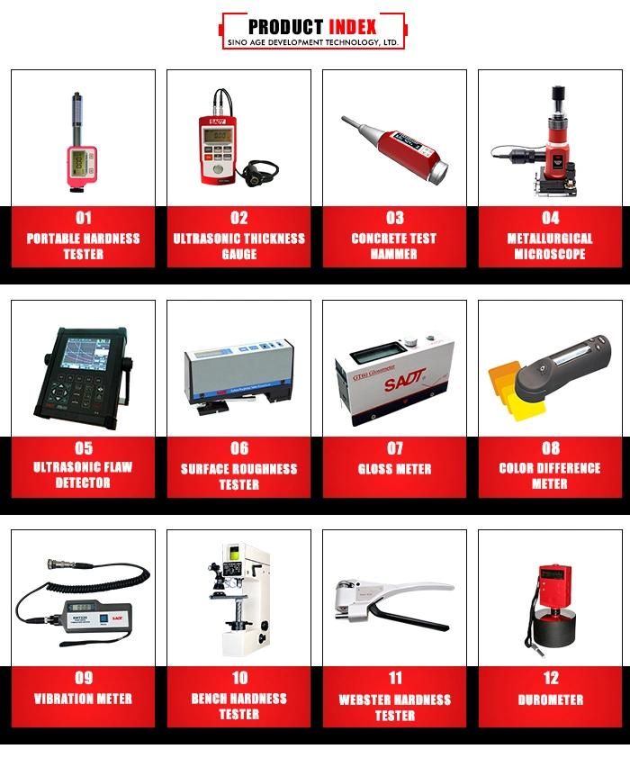 Digital Concrete Rebound Test Hammer (Ht-225D/Ht75D/Ht20d for Testing Concrete, Brick or Mortar