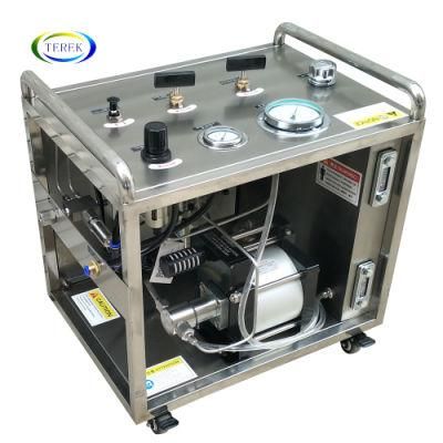 Portable Ultra High Pressure Pneumatic Booster Piston Pump with Round Chart Recorder
