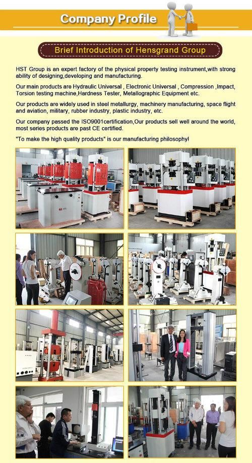 Wew Computer Steel Rebar Hydraulic Universal Tensile Testing Equipment