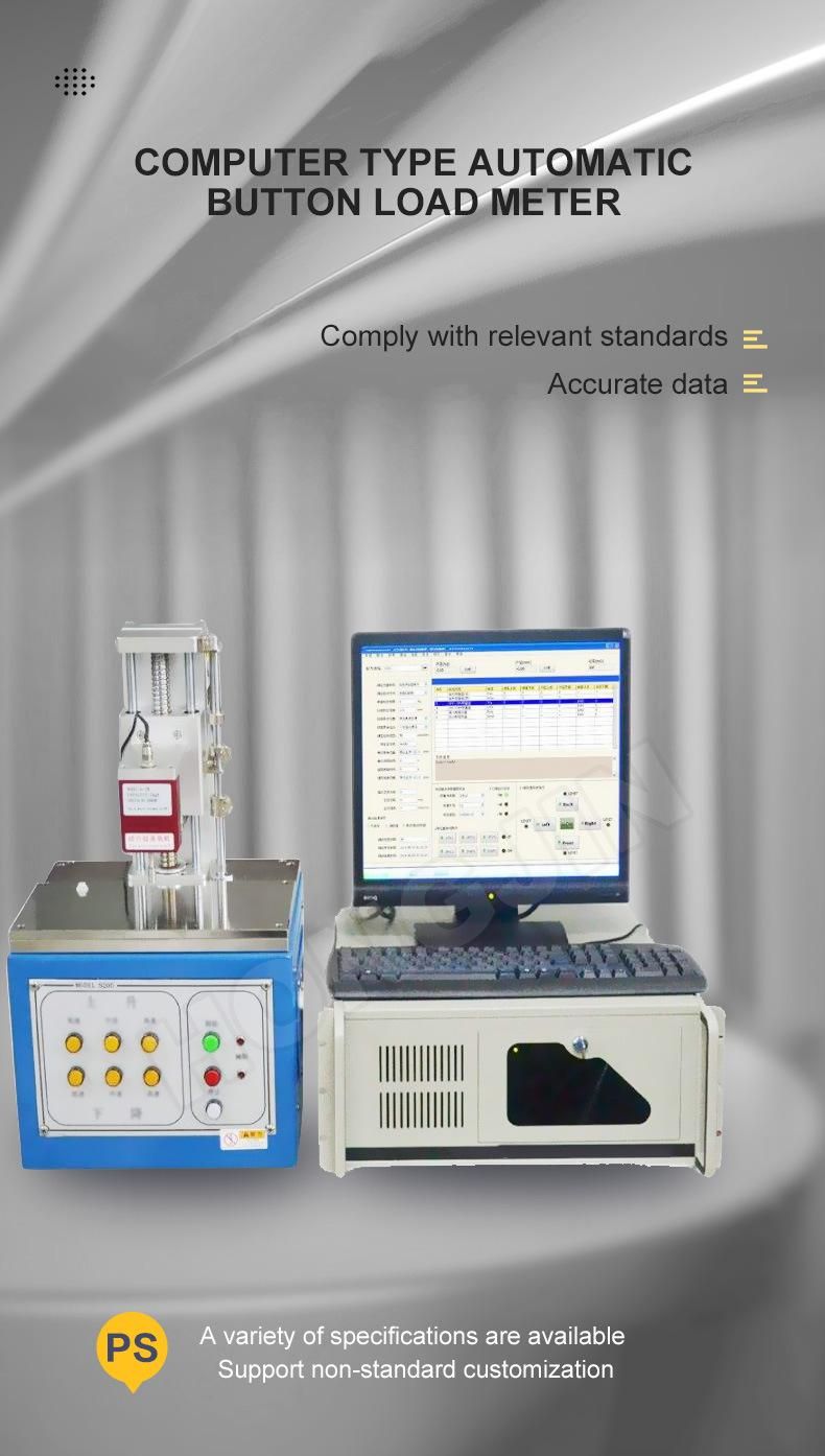 Fully Auto Keystroke Button Load Displacement Curve Tester