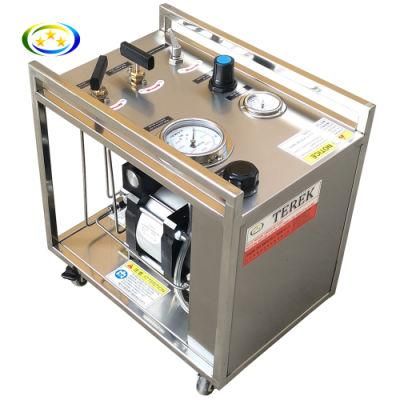 Pneumatic Liquid Booster Pump Hydrostatic Test Bench and Chemical Injection Testing Pump