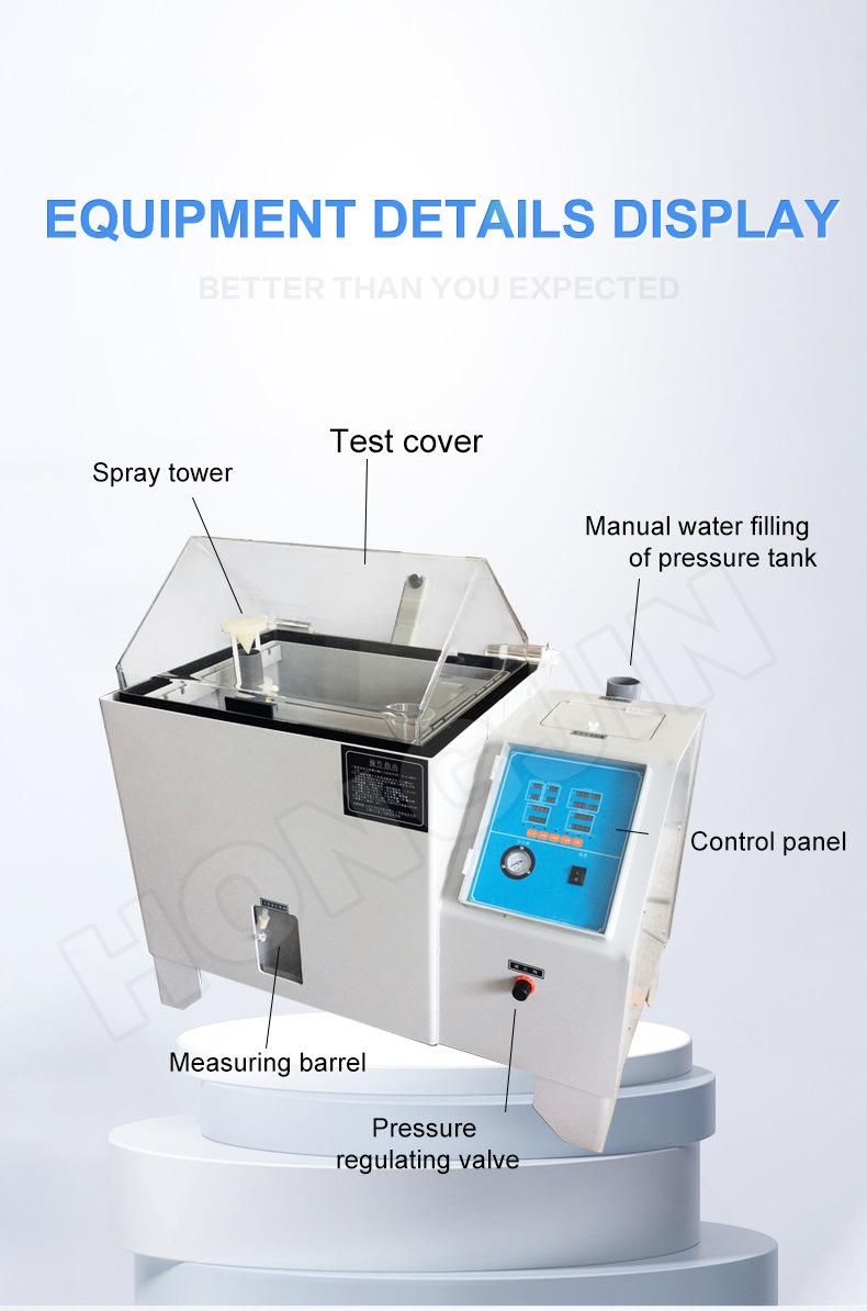 Hj-9 CE Approved Testing Equiempent Programmable Touch Screen Salt Spray Corrosion Chamber for Battery Test