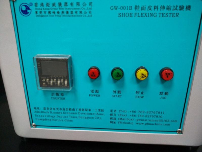 Shoes Upper Material Leather Bending Flexing Test Machine (GW-001D) Satra TM25