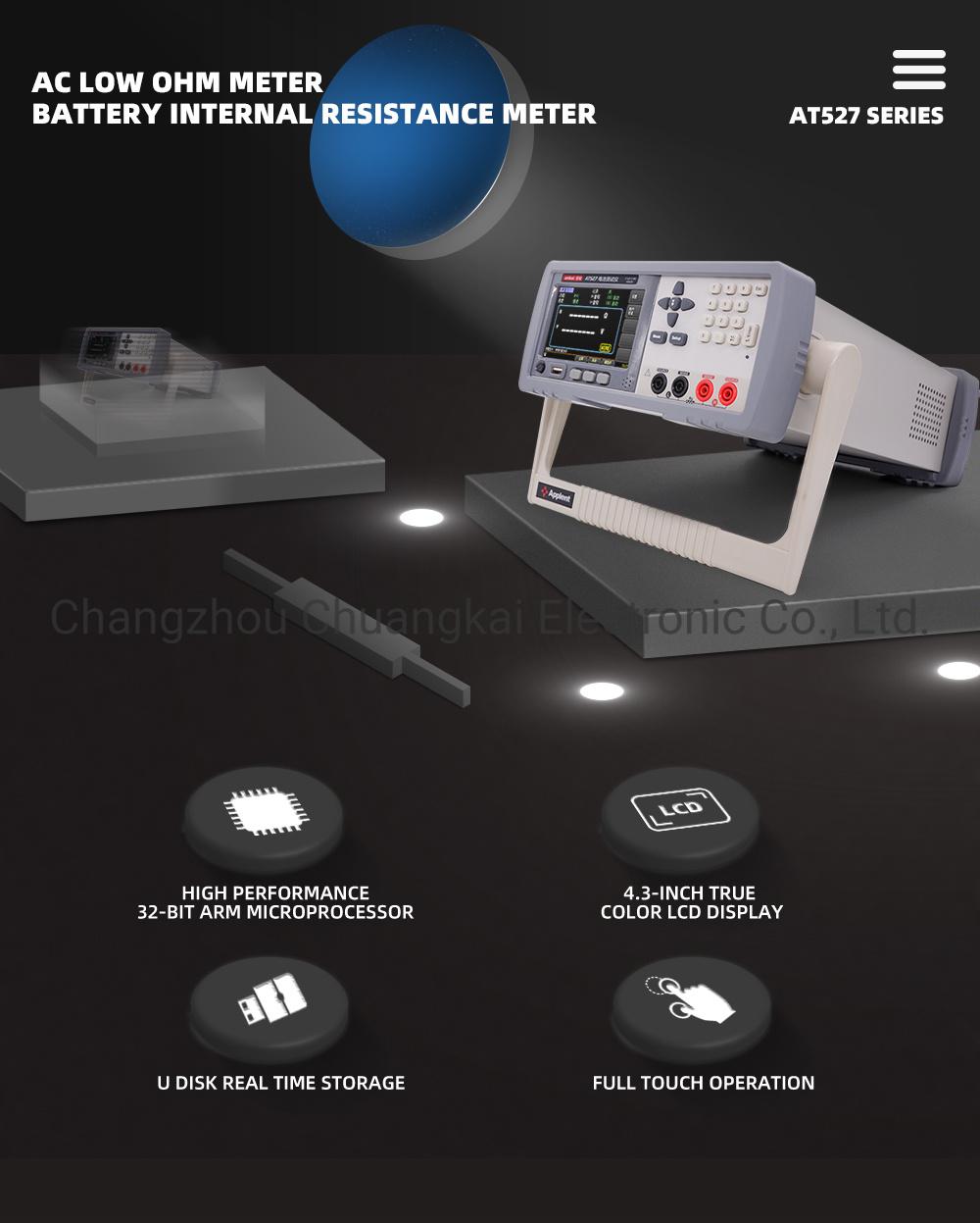 At527A Battery Internal Resistance Meter Voltage Measuring Range 0.00001V~200.000VDC