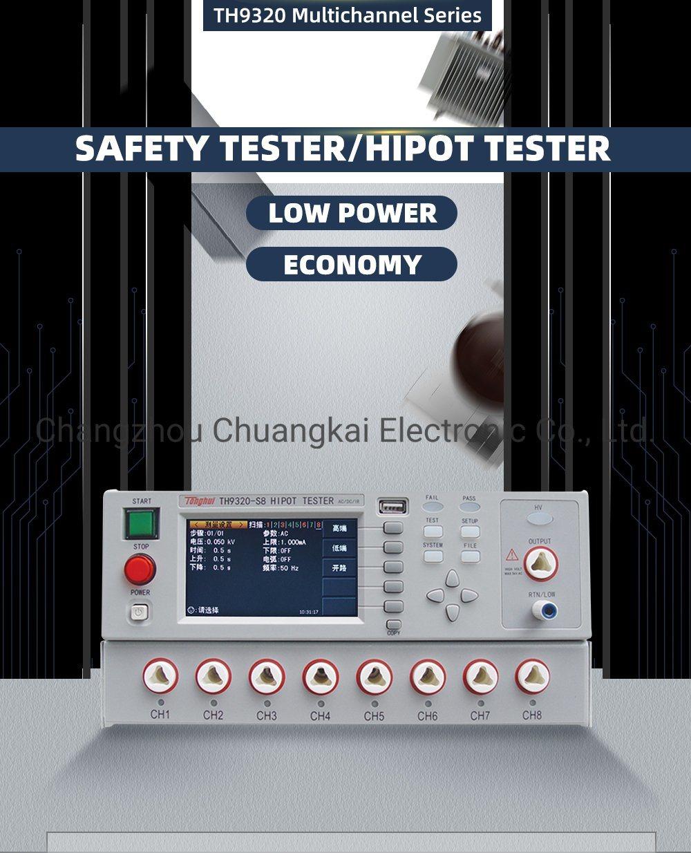 Th9320-S8 8 Channels AC/DC Hipot Tester Insulation Resistance Test Function