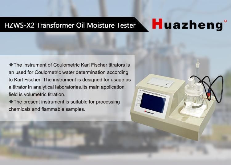 Digital Laboratory Karl Fischer Method Portable Water in Oil Analyzer