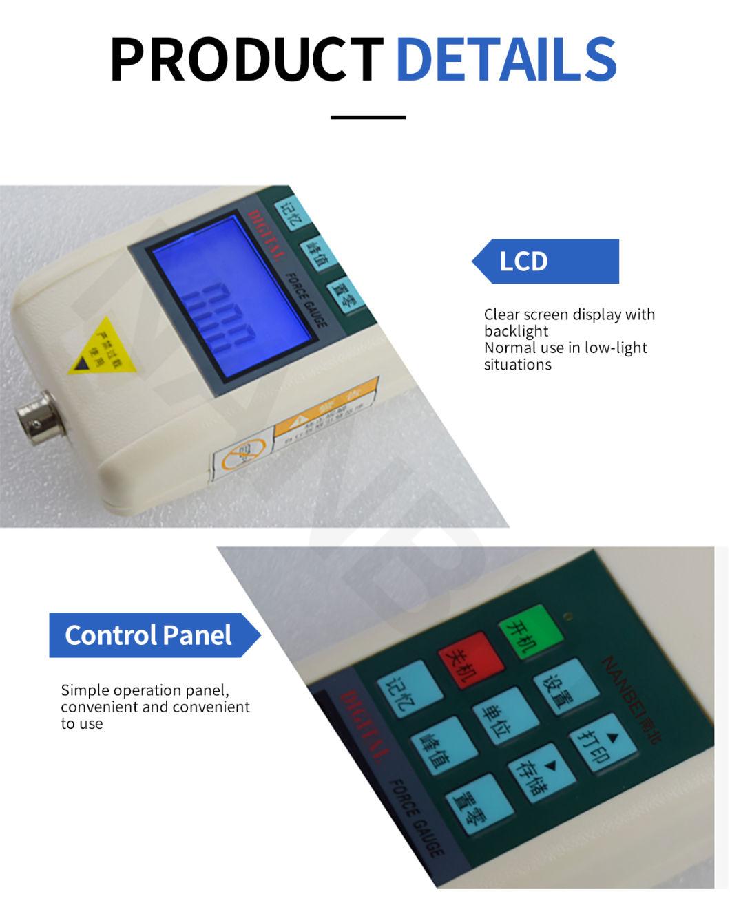 Max Force 200kn Digital Pressuremeter Tension Tester