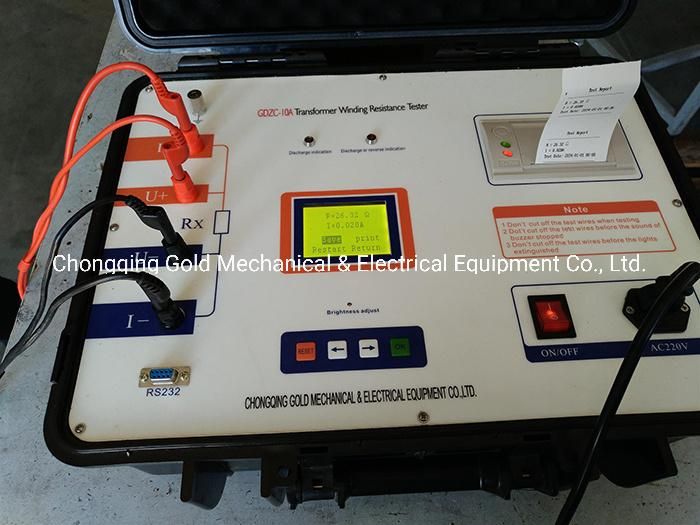 Factory Price Customized DC Digital Transformer Winding Resistance Tester 10A 20A