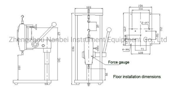 Nanbei Brand Manual Push Pull Test Stand