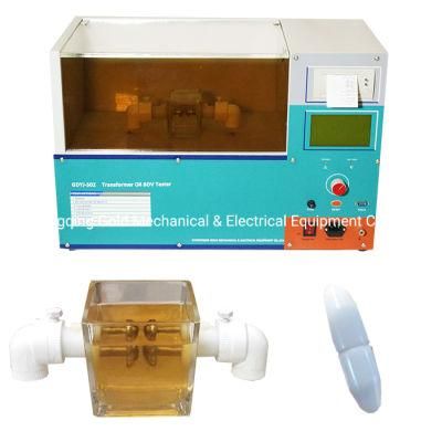 Gdyj-502 Transformer Oil Bdv Tester Insulating Oil Dielectri Strength Testing Equipment 100kv