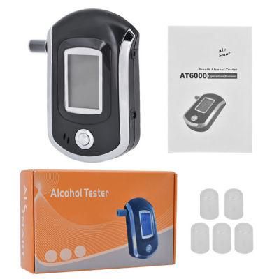 At6000 Portable LCD Digital Breath Alcohol Tester