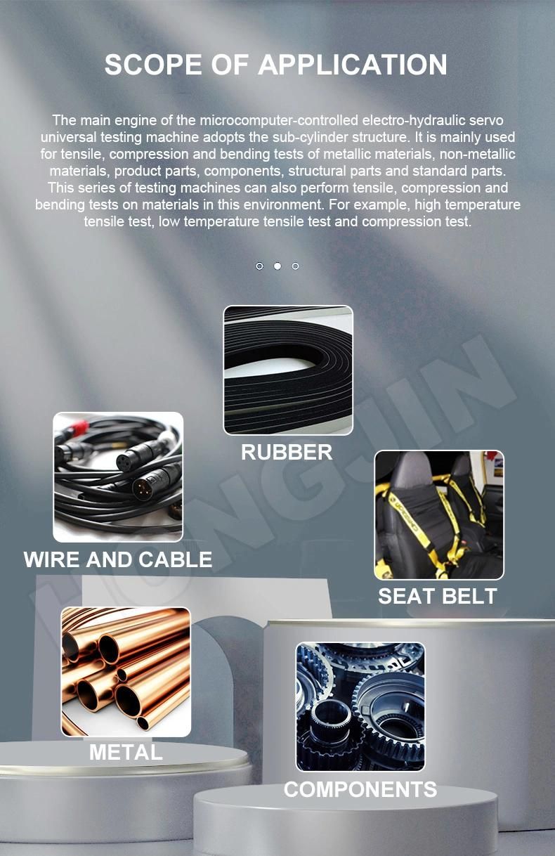 Hj-44 Computer Display Hydraulic Control Universal Tensile Test Instrument
