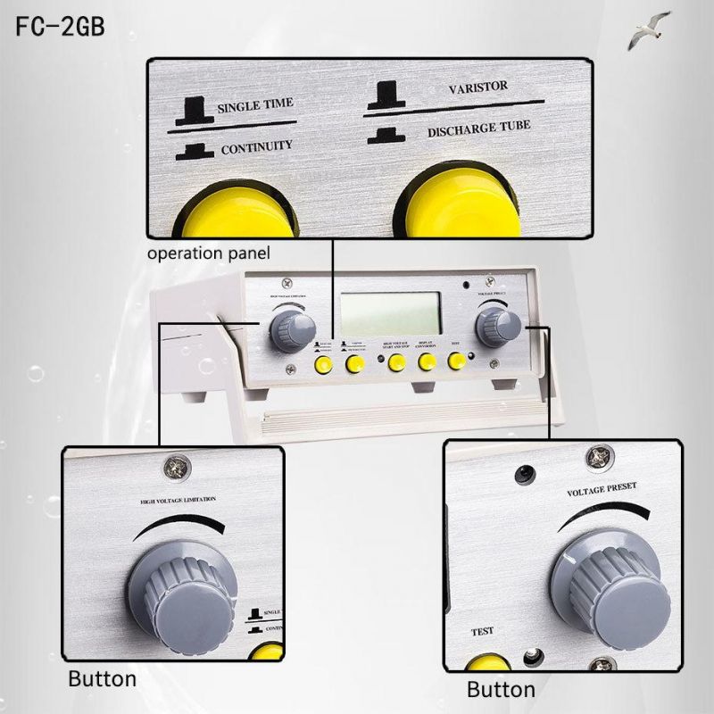 Htfc-2GB 0~1999V 0.1~199.9ua Lightning Protection Component Tester