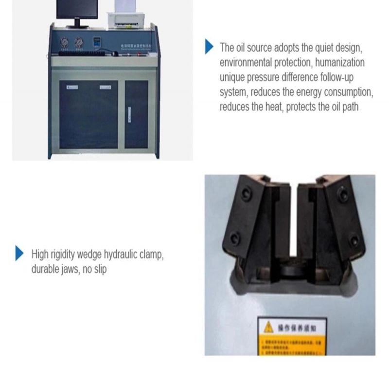 1000kn Factory Direct Sell Electro Hydraulic Tensile Universal Testing Machine