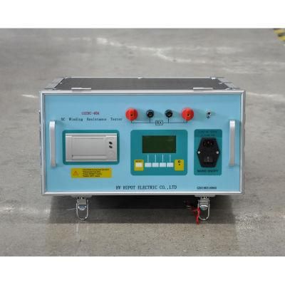 DC 40A Resistance Tester Transformer Winding Resistance Analyzer With Temperature Rising Control Function