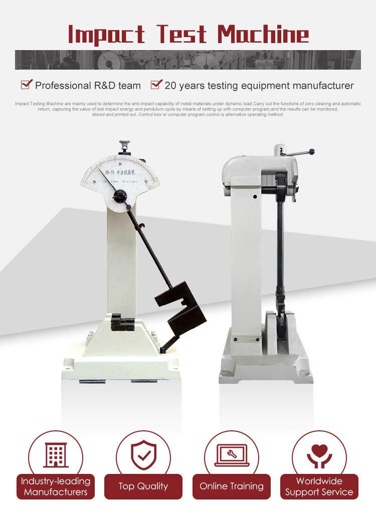 Jb-300 300j 150j Manual Charpy Metal Impact Testing Machine