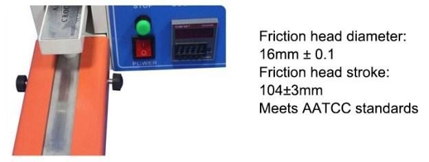 Electronic Textile Crockmeter Measure The Color Fastness Of The Fabric To Dry / Wet Rubbing