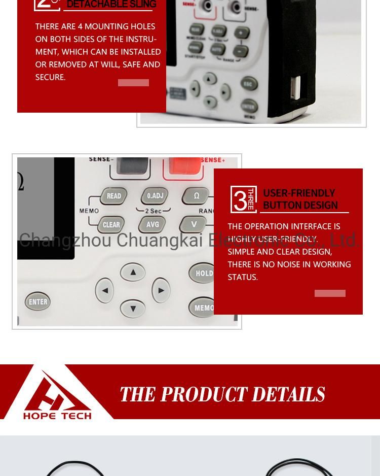 Cht3554 Portable Type Carbon Pile Battery Tester with Stable Readings