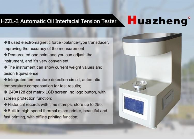 ASTM D971 Ring Interfacial Surface Tension Measuring Equipment for Transformer Oil Test