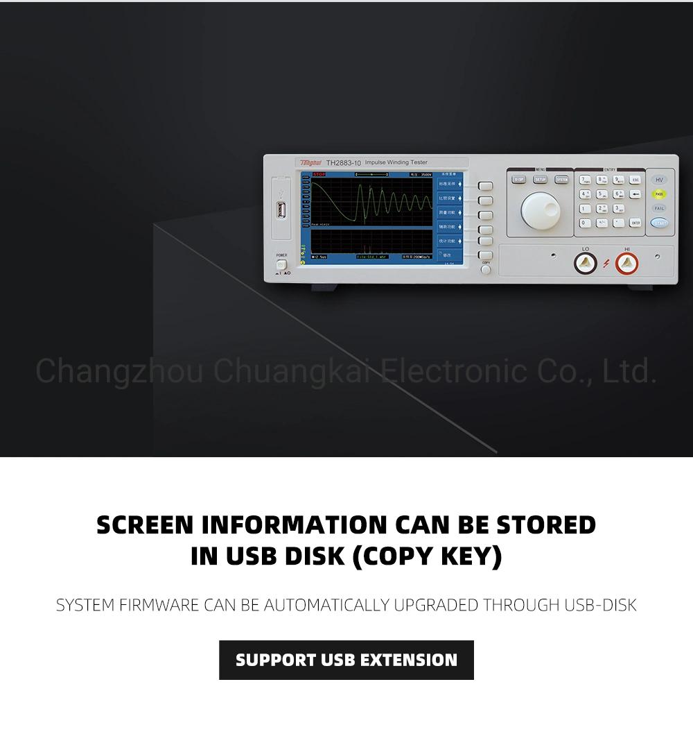 Th2883-10 Impulse Voltage 500V-10kv 20V Steps Impulse Winding Measuring Instrument