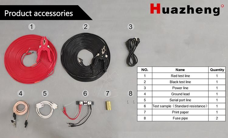 Power Transformer Low Resistance Tester Winding Resistance Testing Equipment 20A
